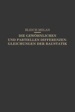 Cover Die Gewöhnlichen und Partiellen Differenzengleichungen der Baustatik (eBook, PDF)