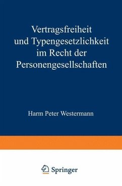 Cover Vertragsfreiheit und Typengesetzlichkeit im Recht der Personengesellschaften (eBook, PDF)
