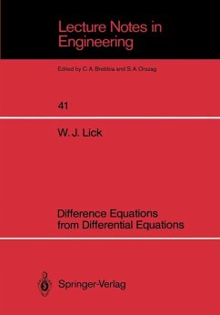 Difference Equations from Differential Equations (eBook, PDF) - Lick, Wilbert J.