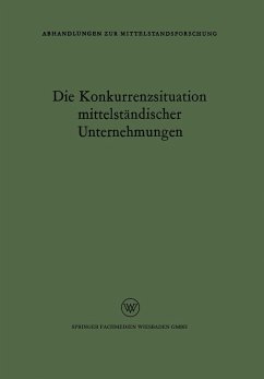 Die Konkurrenzsituation mittelständischer Unternehmungen (eBook, PDF) - Rudolf Seyffert, Rudolf Seyffert
