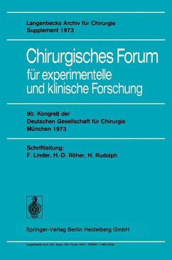 Cover Chirurgisches Forum für experimentelle und klinische Forschung (eBook, PDF)