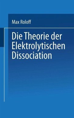 Cover Die Theorie der Elektrolytischen Dissociation (eBook, PDF)