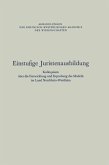 Einstufige Juristenausbildung (eBook, PDF)