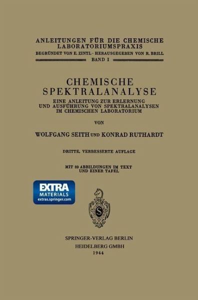 Chemische Spektralanalyse (eBook, PDF) Chemische Spektralanalyse (eBook, PDF)