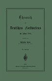 Chronik des Deutschen Forstwesens im Jahre 1881 (eBook, PDF)