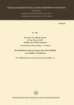 Grundsätzliche Untersuchungen über die Stabilität von Schiffen im Drehkreis (eBook, PDF) Cover Grundsätzliche Untersuchungen über die Stabilität von Schiffen im Drehkreis (eBook, PDF)