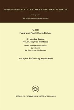 Cover Amorphe SmCo-Magnetschichten (eBook, PDF)