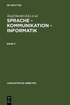 Cover Sprache - Kommunikation - Informatik. Band 2 (eBook, PDF)