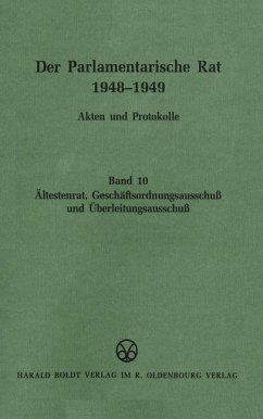 Cover Ältestenrat, Geschäftsordnungsausschuß und Überleitungsausschuß (eBook, PDF)