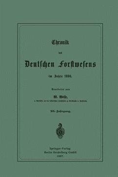 Cover Chronik des Deutschen Forstwesens im Jahre 1886 (eBook, PDF)