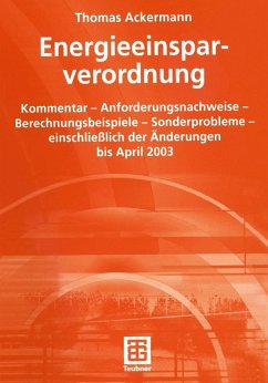 Energieeinsparverordnung (eBook, PDF) - Ackermann, Thomas