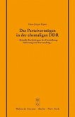 Das Parteivermögen in der ehemaligen DDR (eBook, PDF)