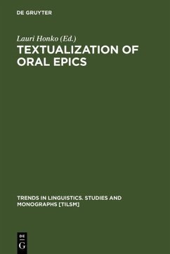 Textualization of Oral Epics (eBook, PDF)