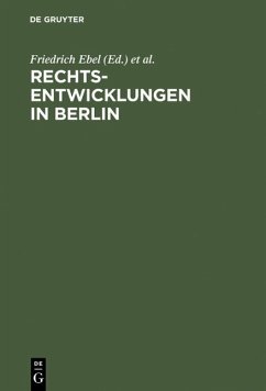 Cover Rechtsentwicklungen in Berlin (eBook, PDF)