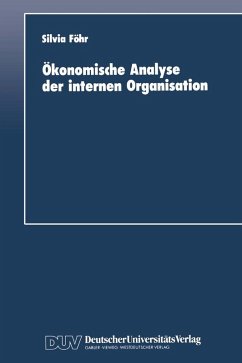 Cover Ökonomische Analyse der internen Organisation (eBook, PDF)