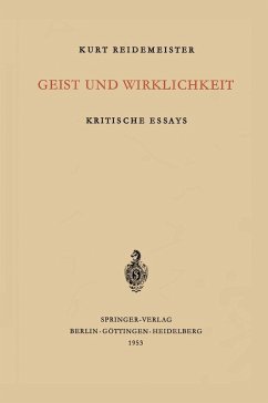Geist und Wirklichkeit (eBook, PDF) - Reidemeister, K.
