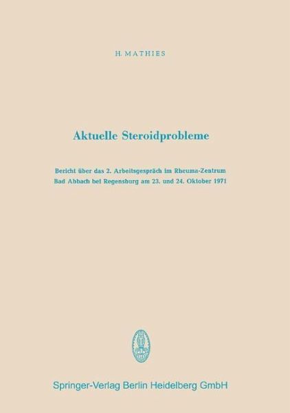 Aktuelle Steroidprobleme (eBook, PDF) Aktuelle Steroidprobleme (eBook, PDF)