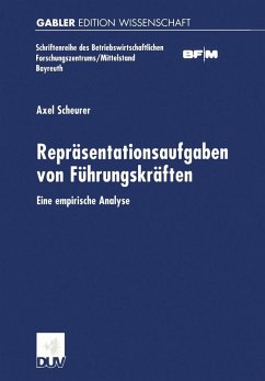 Repräsentationsaufgaben von Führungskräften (eBook, PDF) - Scheurer, Axel