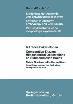 Comparative Enzyme Histochemical Observations on Submammalian Brains (eBook, PDF) - Baker-Cohen, K. F.