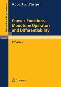 Convex Functions, Monotone Operators and Differentiability (eBook, PDF) - Phelps, Robert R.