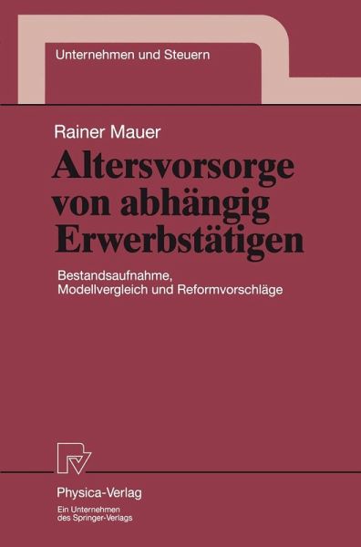 Altersvorsorge von abhängig Erwerbstätigen (eBook, PDF) Altersvorsorge von abhängig Erwerbstätigen (eBook, PDF)