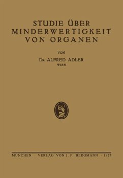 Cover Studie über Minderwertigkeit von Organen (eBook, PDF)