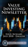 2018 07 Value Investing Newsletter by Quant Investing / Dein Aktien Newsletter / Your Stock Investing Newsletter (eBook, ePUB)