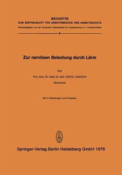 Cover Zur Nervösen Belastung Durch Lärm (eBook, PDF)