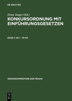 Cover §§ 1 - 70 KO (eBook, PDF)