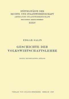 Geschichte der Volkswirtschaftslehre (eBook, PDF) - Salin, Edgar