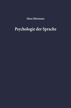 Psychologie der Sprache (eBook, PDF) - Hörmann, Hans