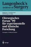 Chirurgisches Forum '99 für experimentelle und klinische Forschung (eBook, PDF)
