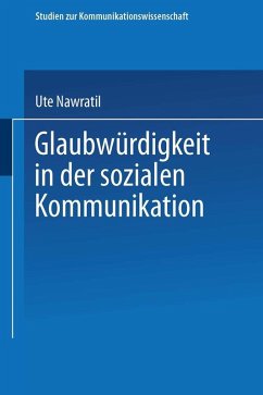 Cover Glaubwürdigkeit in der sozialen Kommunikation (eBook, PDF)