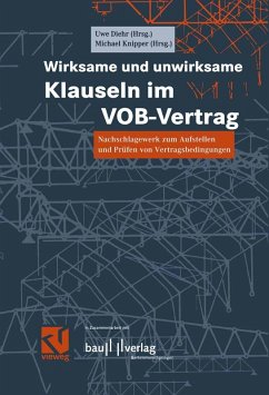 Cover Wirksame und unwirksame Klauseln im VOB-Vertrag (eBook, PDF)