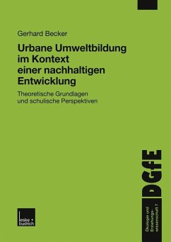 Cover Urbane Umweltbildung im Kontext einer nachhaltigen Entwicklung (eBook, PDF)