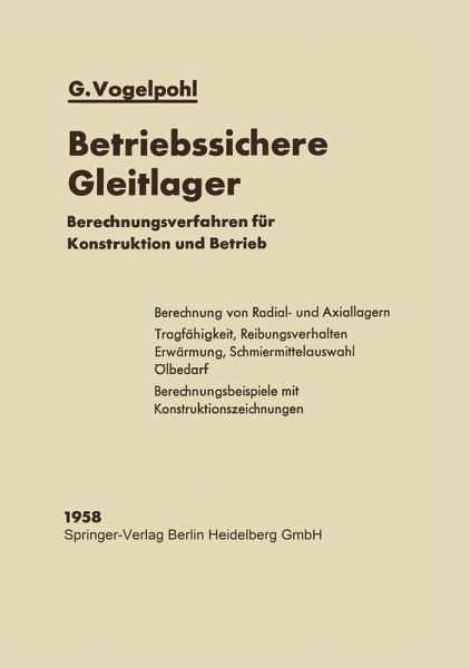 Betriebssichere Gleitlager (eBook, PDF)