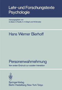 Personenwahrnehmung (eBook, PDF) - Bierhoff, Hans Werner