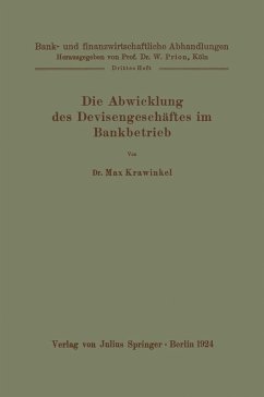 Cover Die Abwicklung des Devisengeschäftes im Bankbetrieb (eBook, PDF)