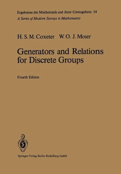 Generators and Relations for Discrete Groups (eBook, PDF) - Coxeter, Harold S. M.; Moser, William O. J.