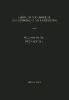 Cover Lehrbuch der Chirurgie und Orthopädie des Kindesalters (eBook, PDF)