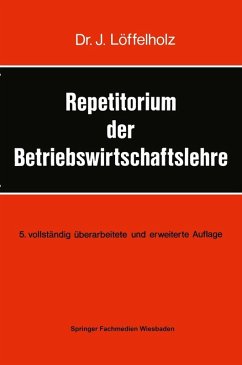 Repetitorium der Betriebswirtschaftslehre (eBook, PDF) - Löffelholz, Josef