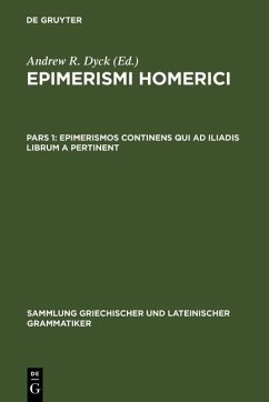 Epimerismos continens qui ad Iliadis librum A pertinent (eBook, PDF)