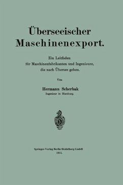 Überseeischer Maschinenexport (eBook, PDF) - Scherbak, Hermann