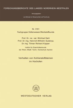 Cover Verhalten von Kohlenstoffsteinen im Hochofen (eBook, PDF)