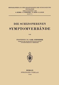 Die Schizophrenen Symptomverbände (eBook, PDF) - Schneider, Carl
