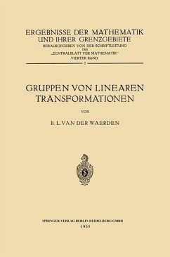 Gruppen von Linearen Transformationen (eBook, PDF) - Waerden, Bartel Leendert