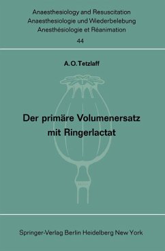 Der primäre Volumenersatz mit Ringerlactat (eBook, PDF) - Tetzlaff, A. O.