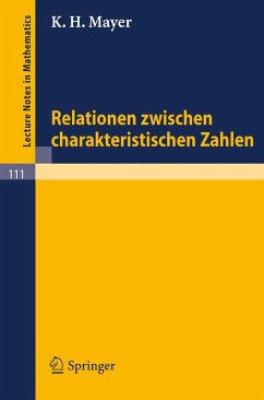 Relationen zwischen charakteristischen Zahlen (eBook, PDF) - Mayer, K. H.