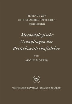 Cover Methodologische Grundfragen der Betriebswirtschaftslehre (eBook, PDF)
