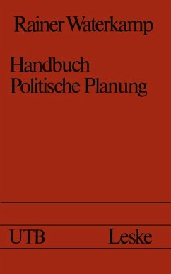 Handbuch politische Planung (eBook, PDF) - Waterkamp, Rainer